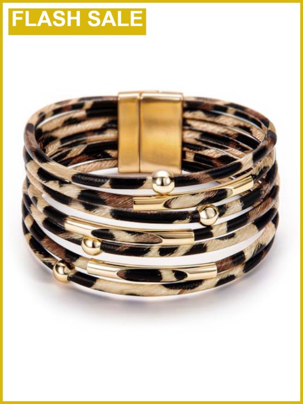 Leather Wrap Bracelet Boho Western Stacked Cuff Women's Jewelry
